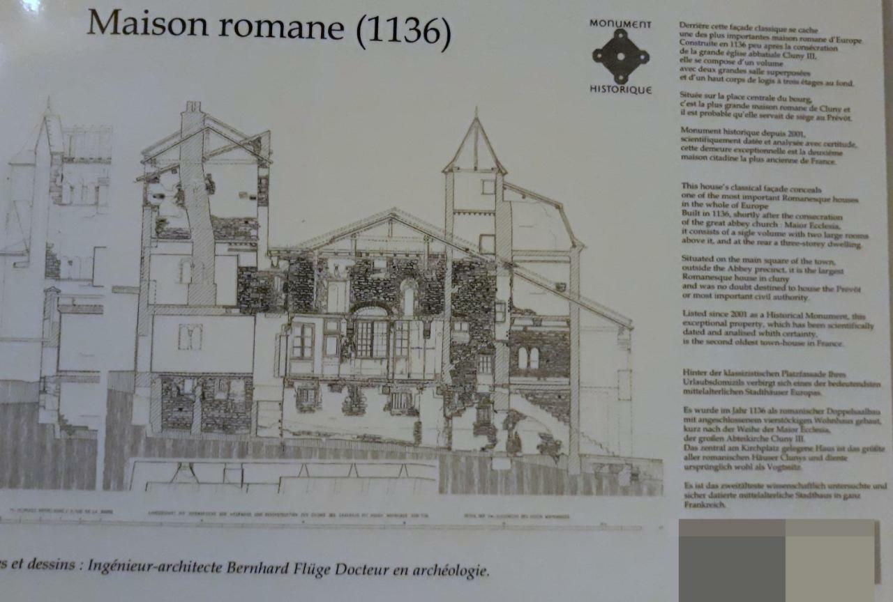 Maison Romane 1136 클뤼니 외부 사진